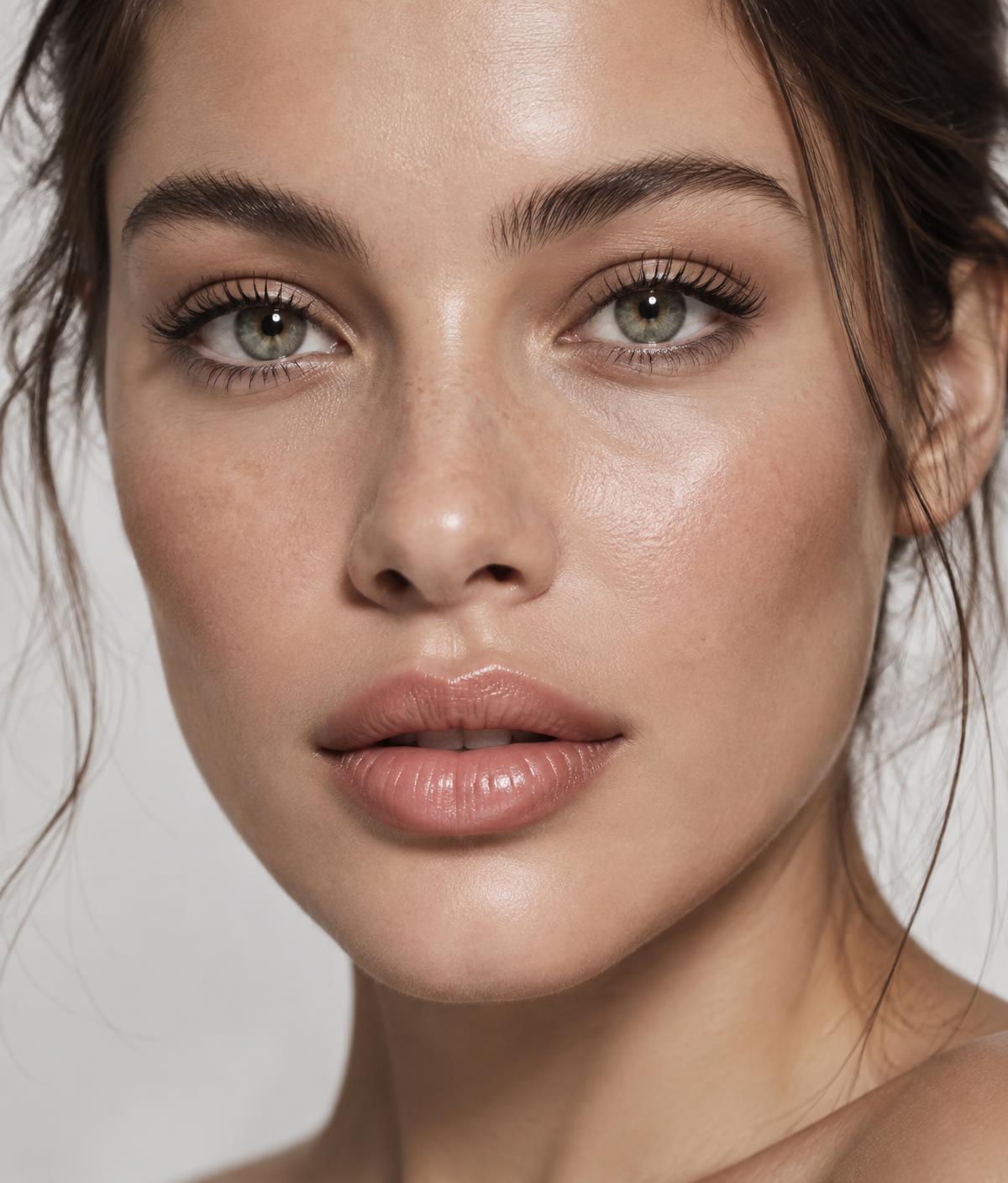 Woman after a beauty treatment